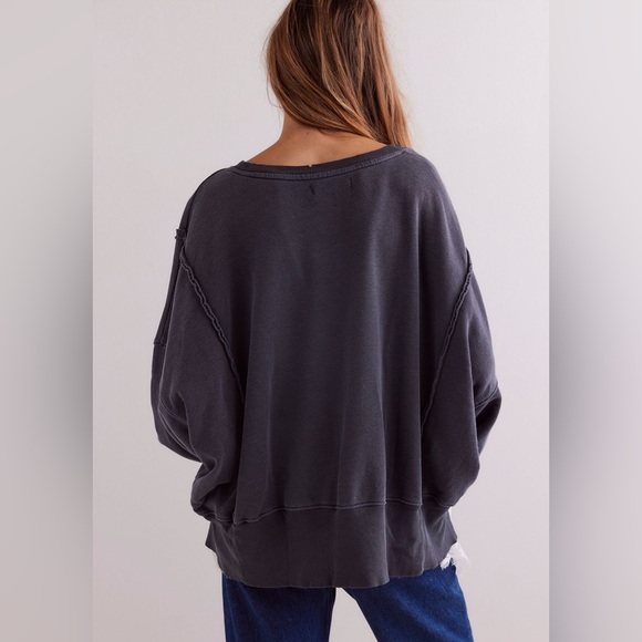 NWOT Free People Camden Sweatshirt - Picture 2 of 6